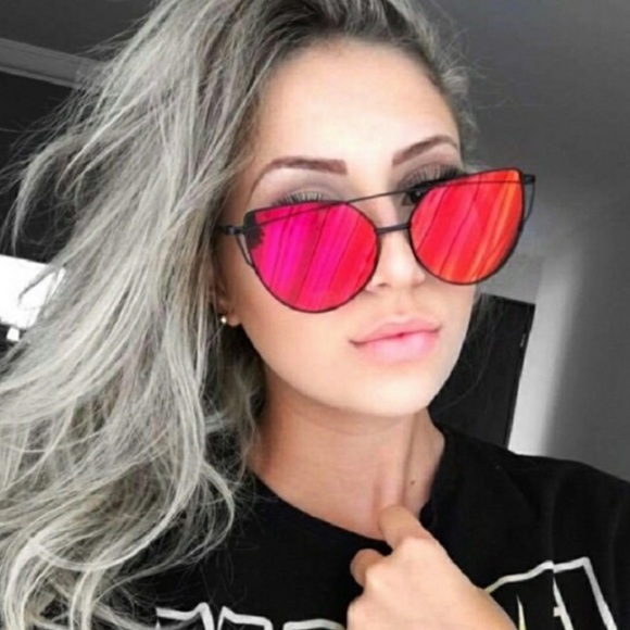 Accessories - 🆕 Cat Eye Aviator Mirror Sunglasses